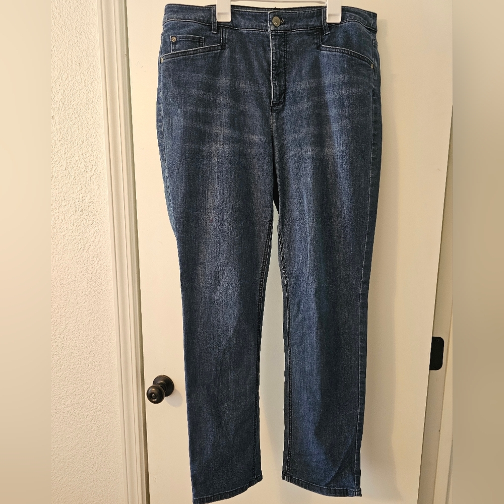J. Jill Denim Smooth Fit Straight Leg Jeans Womens Size 14